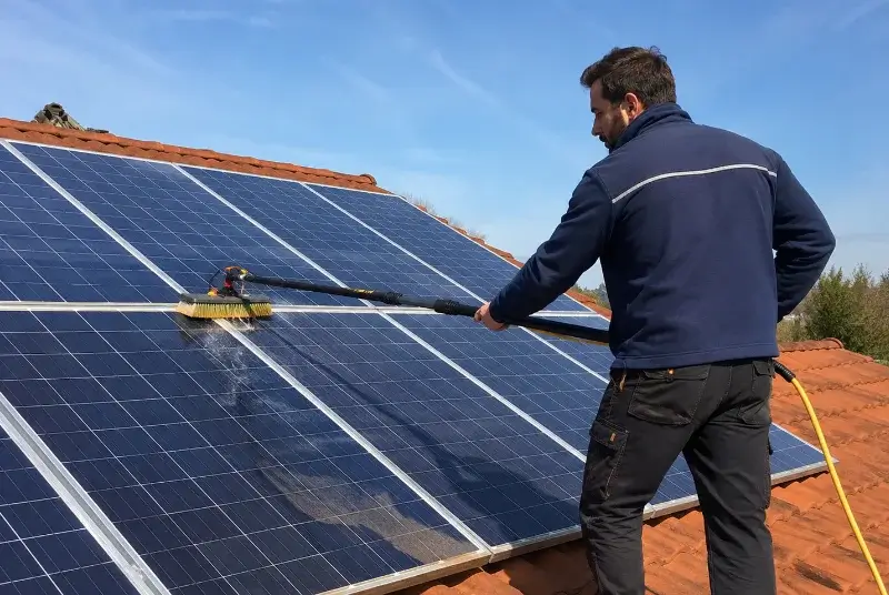 Nettoyage et entretien de panneaux solaires à Contrevoz
